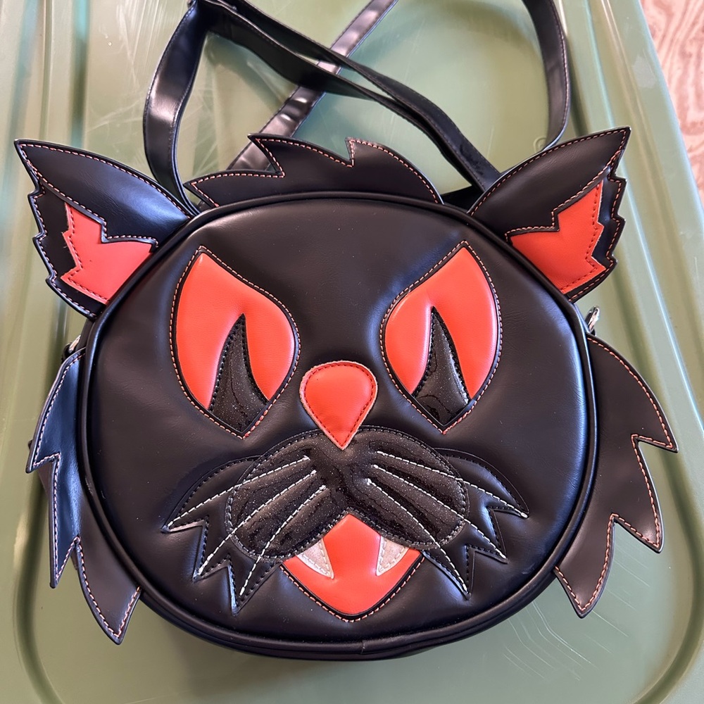 Love Pain & Stitches Black Cat Pumpkin Cult Bag